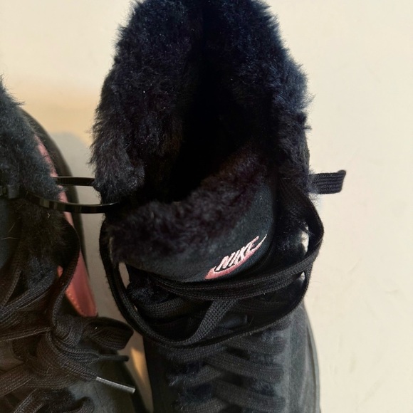 Nike Black and Pink High-Top Sneakers - Picture 7 of 10